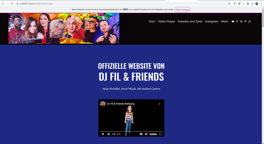 DJ Fil & Friends Homepage - Videos, Infos, Songtexte, Karaoke und mehr